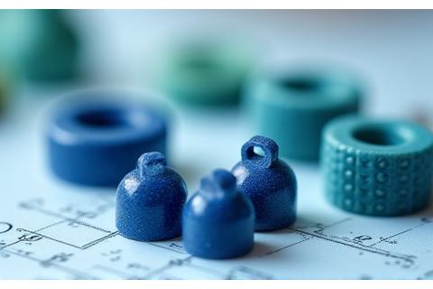 鉛フリーの釣具材料のサンプルのクローズアップ。技術と環境への配慮を強調しています。